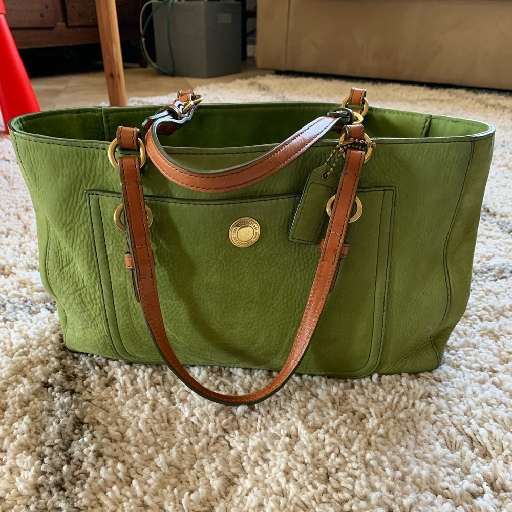 Lime Green Coach purse